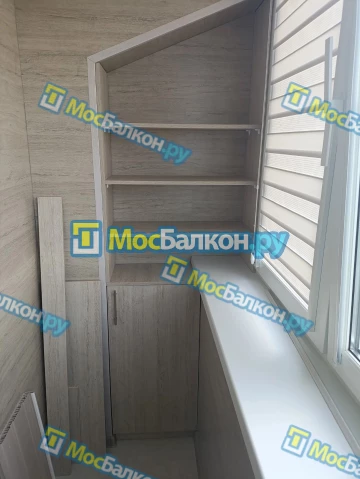 Шкаф на балкон купить в Дзержинском на заказ недорого от МосБалкон