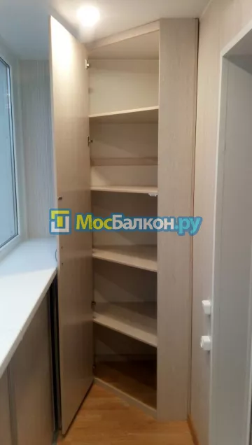 Шкаф на балкон купить в Дзержинском на заказ недорого от МосБалкон