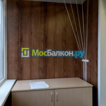 отделка балконов и лоджий МДФ панелями в москве