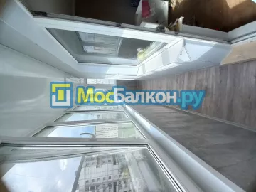 Алюминиевое остекление лоджий под ключ по доступным ценам в Дзержинском | МосБалкон