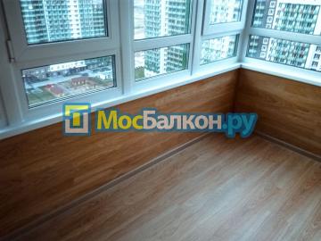 отделка балконов ламинатом примеры работ