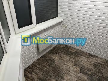 Обшивка лоджии камнем