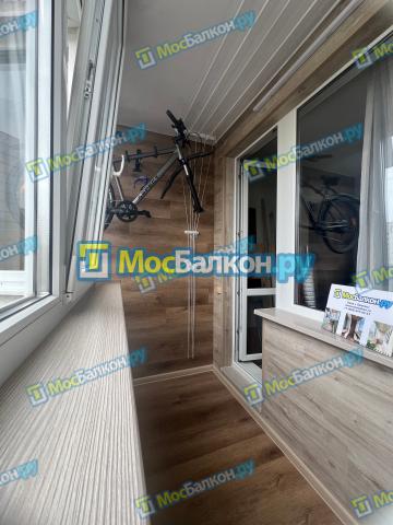Обшивка балкона ламинатом