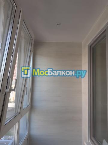 Отделка лоджии 3.5 метра с окнами от пола до полка