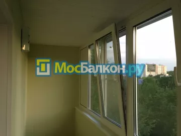 Отделка балкона и лоджии пластиковыми ПВХ панелями в Дзержинском от компании МосБалкон