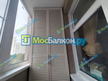 Шкаф на балкон купить в Дзержинском на заказ недорого от МосБалкон
