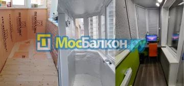 Заказать балкон в Дзержинском цена от 1320 руб | Остекление балконов и лоджий МосБалкон