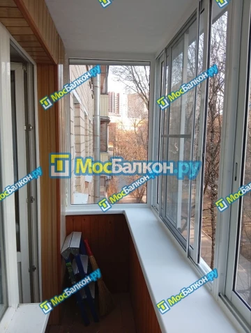 Остекление балконов с выносом заказать в Москве лучшая цена в МосБалкон
