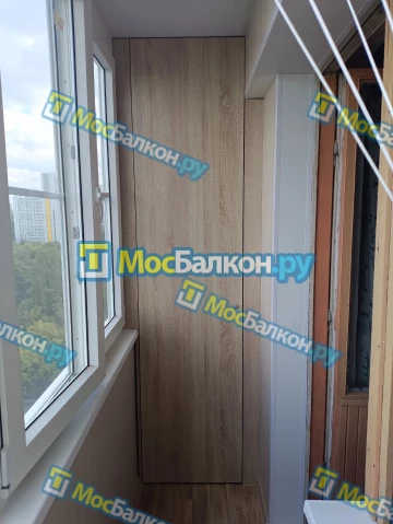 Шкаф на балкон купить в Дзержинском на заказ недорого от МосБалкон