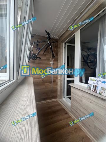 Обшивка балкона ламинатом