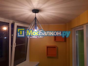Отделка балкона гипсокартоном с последующей штукатуркой и покраской