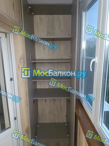Шкаф на балкон купить в Дзержинском на заказ недорого от МосБалкон