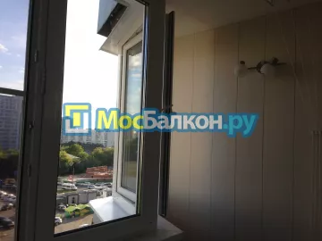 Отделка балкона и лоджии пластиковыми ПВХ панелями в Дзержинском от компании МосБалкон