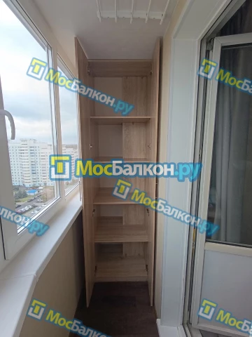 Шкаф на балкон купить в Дзержинском на заказ недорого от МосБалкон