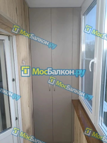 Шкаф на балкон купить в Дзержинском на заказ недорого от МосБалкон