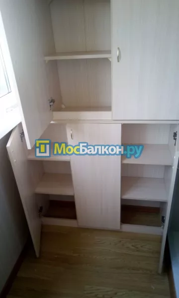 Шкаф на балкон купить в Дзержинском на заказ недорого от МосБалкон