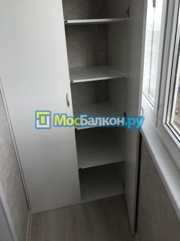 ИЗГОТОВЛЕНИЕ И УСТАНОВКА ШКАФА НА БАЛКОНЕ БЕЛОГО ЦВЕТА