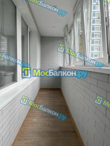  ОТДЕЛКА БАЛКОНА СТЕНОВЫМ ПАРКЕТОМ (ЛИПА)